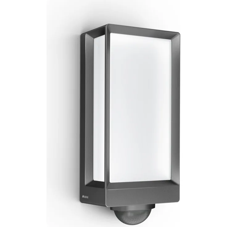 Steinel 'L 42 SC' LED-Außenleuchte mit 180°- Bewegungsmelder und Bluetooth, per App einstellbar, 13 W, 3000 K, Aluminium anthrazit, 13,1 x 10,5 x 30,6 cm