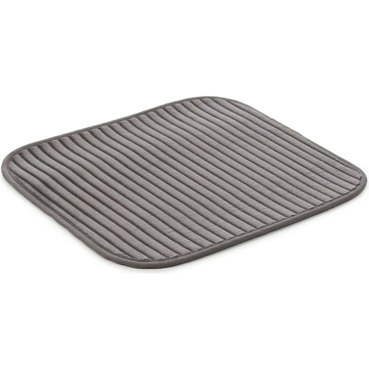 Gözze Badematte Berlin, Höhe 7 mm, rutschhemmend beschichtet, fußbodenheizungsgeeignet, Polyester, rechteckig, Badteppich, Uni Farben, Cord Optik, waschbar – Bild 1