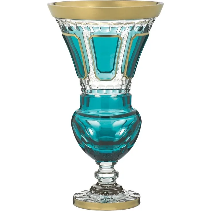 Vase Kristall Antike azur (44 cm)