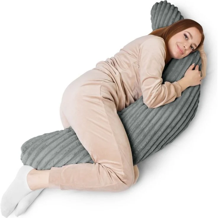 Amilian Stillkissen XXL 170 cm - Seitenschläferkissen - Schwangerschaftskissen, komfortables Pregnancy Pillow mit abnehmbarem Bezug, Schlafkissen für Seitenlage, Lagerungskissen für Schwangere und Stillzeit – Bild 4