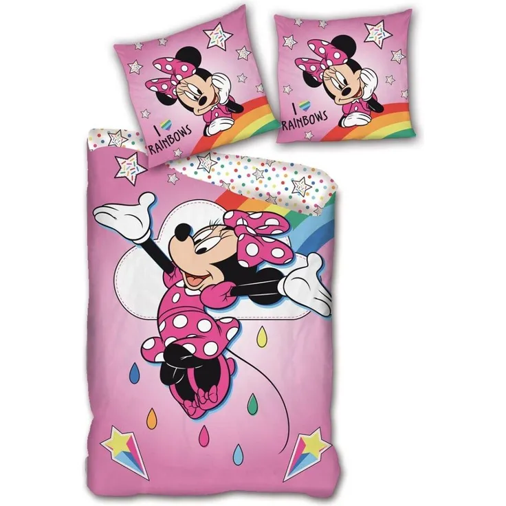 Minnie Mouse Bettwäsche Set – 140 x 200 cm aus 100% Mikrofaser