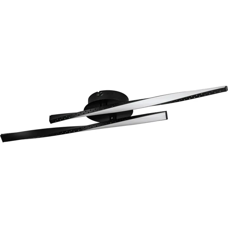 Eglo 75685 BEST CHOICE Deckenleuchte ADEJE Alu, Stahl schwarz LED 8W 3000K L:59cm B:10cm H:6cm