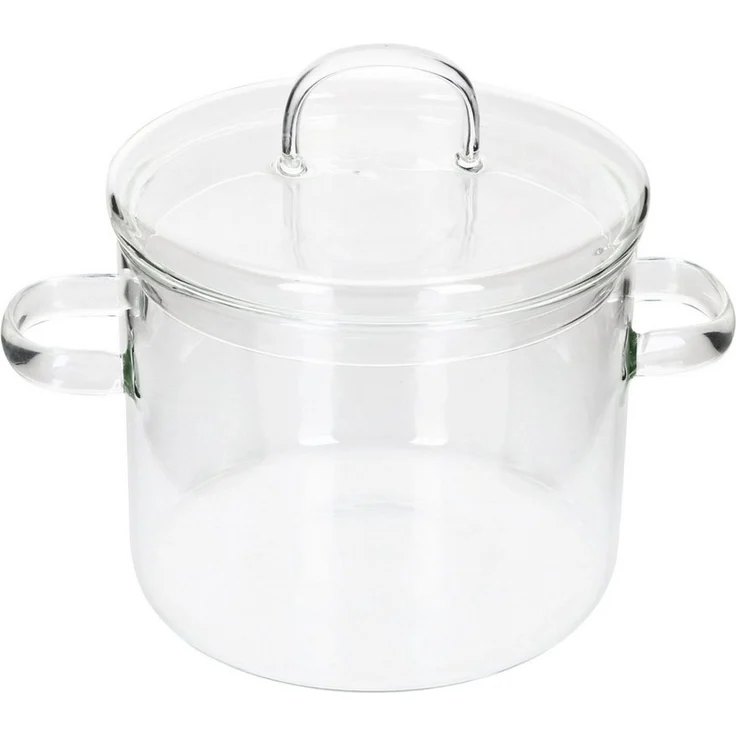 MamboCat Schmortopf MamboCat OLLA Glas-Topf klein Deckel 1,16 L hitzebeständig Kochtopf – Bild 2