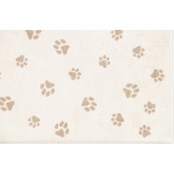 Cawö Badematte Duschvorleger We love Dogs 6247-33 Pfoten Beige 50x80 – Bild 2