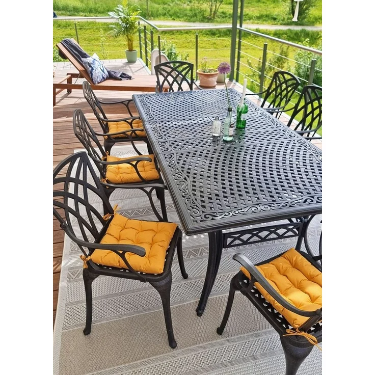 JACK Stuhlkissen JACK Outdoor 38x38cm Sitzkissen Lounge Kissen Sitzkissen Wasserfest, mit Lotus Effekt, robust, strapazierfähig, für Innen & Außen – Bild 3