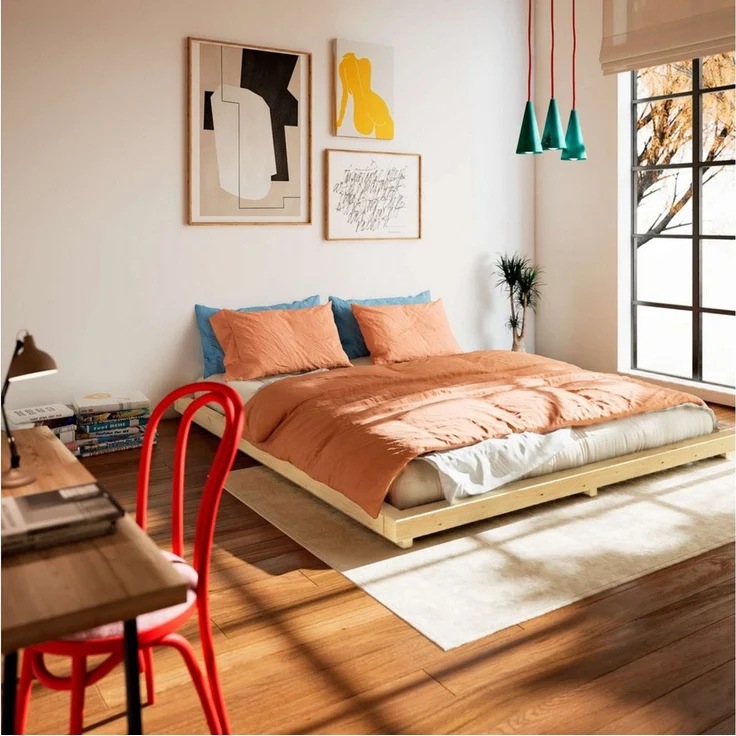 Karup Design Futonbett FSC® Massivholz Futonbett, excl. Matratze, mit Lattenrost, Minimalistisches Design, ein zeitloser Klassiker für moderne Räume – Bild 2