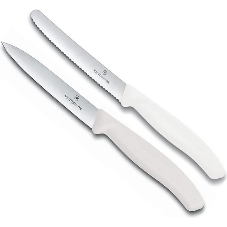 Victorinox Gemüsemesser Tomatenmesser Swiss Classic 2er Set (Weiß) – Bild 2
