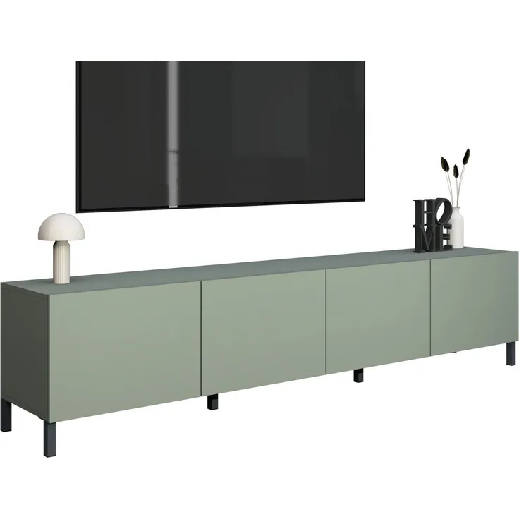 borchardt Möbel Lowboard Sophia, TV-Schrank mit Metallfüßen, Metallfüße, grifflose Optik