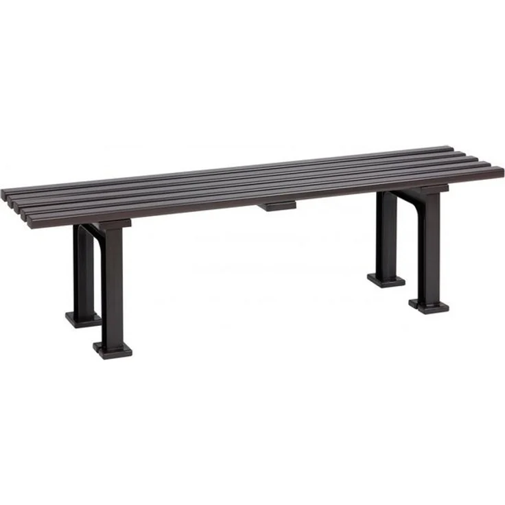 Blome Gartenbank Gartenbank Mono l, 3-Sitzer, Pflegeleichter Kunststoff, Braun – Bild 2