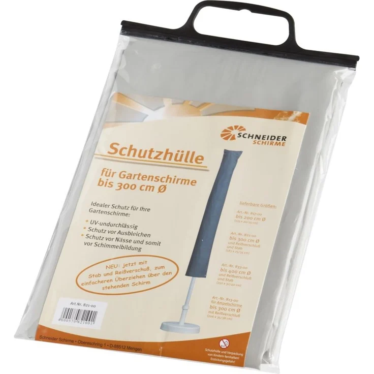 Schutzhülle bis 300 cm Schirm (mit RV und Stab) – Bild 5