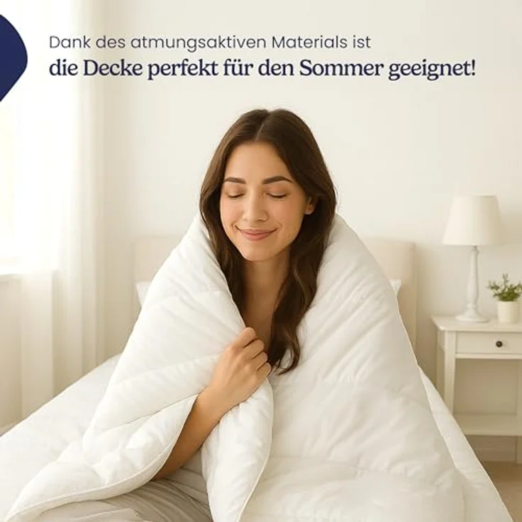 Gentle North Microfaserbettdecke Schlafdecke - Ganzjahresdecke o. Sommerdecke für Allergiker geeignet, Füllung: Kunstfasern, für Allergiker geeignet - Besonders Flauschig & waschbar bei 95° – Bild 4