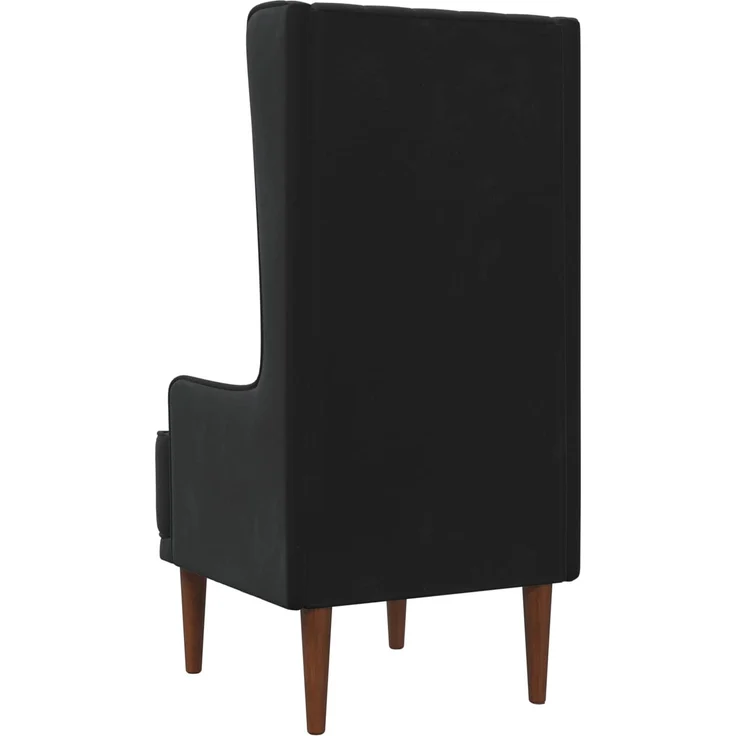 vidaXL Hochlehner Schwarz Samt 42042497 – Bild 5
