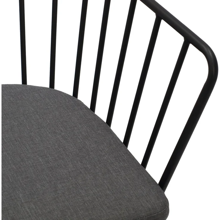 DEGAMO TOLEDO Gartengarnitur, Metall, anthrazit, 3-teilig (Tisch 52cm) – Bild 6