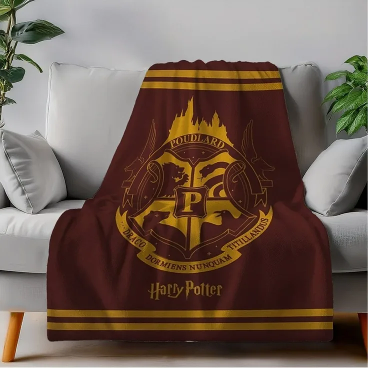 Harry Potter Decke – Wohndecke 130x160 cm für Kinderzimmer und mehr