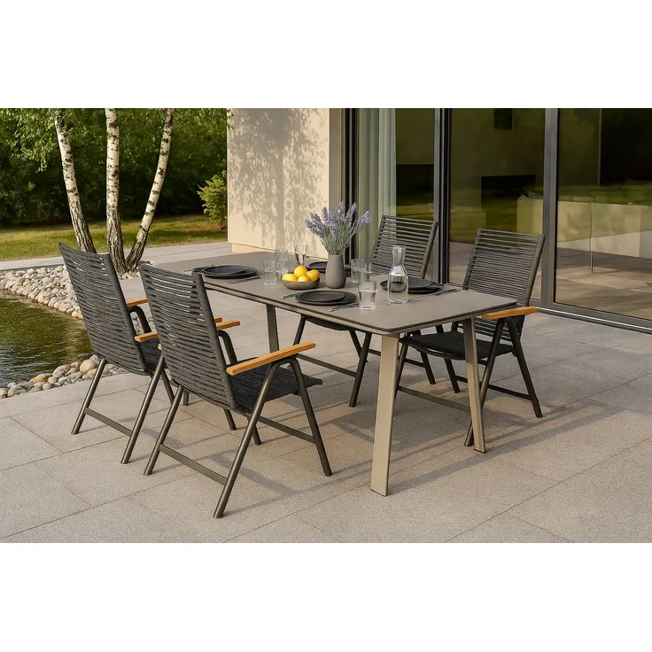 LC Garden Gartenset 5tlg. Gartentisch Sunrest