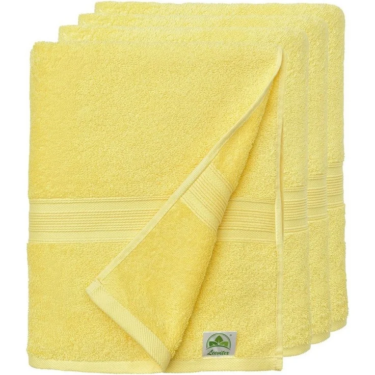 leevitex® Handtücher 4er-Set, 50 × 100 cm, aus 100% Baumwolle, Frottee (Set, 4-St), OEKO-TEX® STANDARD 100 zertifiziert und hochwertig verarbeitet – Bild 1
