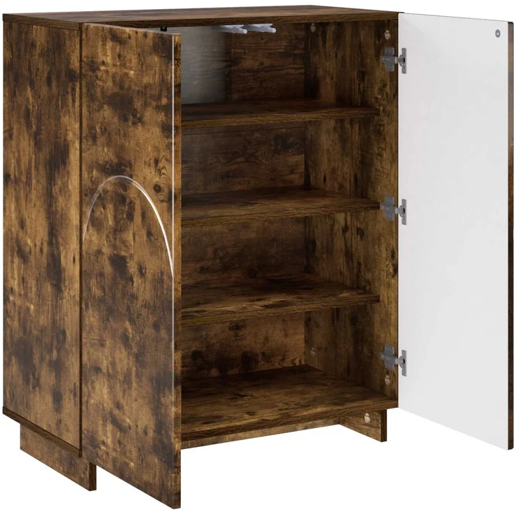 vidaXL Schuhschrank 73 x 38 x 87,5 cm Holzwerkstoff Räuchereiche 8011653 – Bild 3