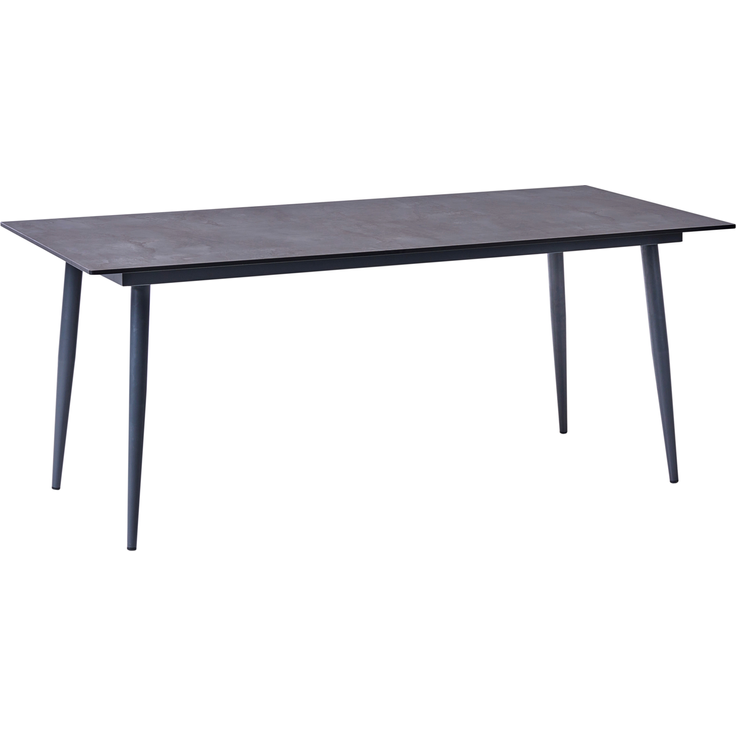 Gartentisch TOLENTINO 180 cm 90 cm Steinoptik Grau