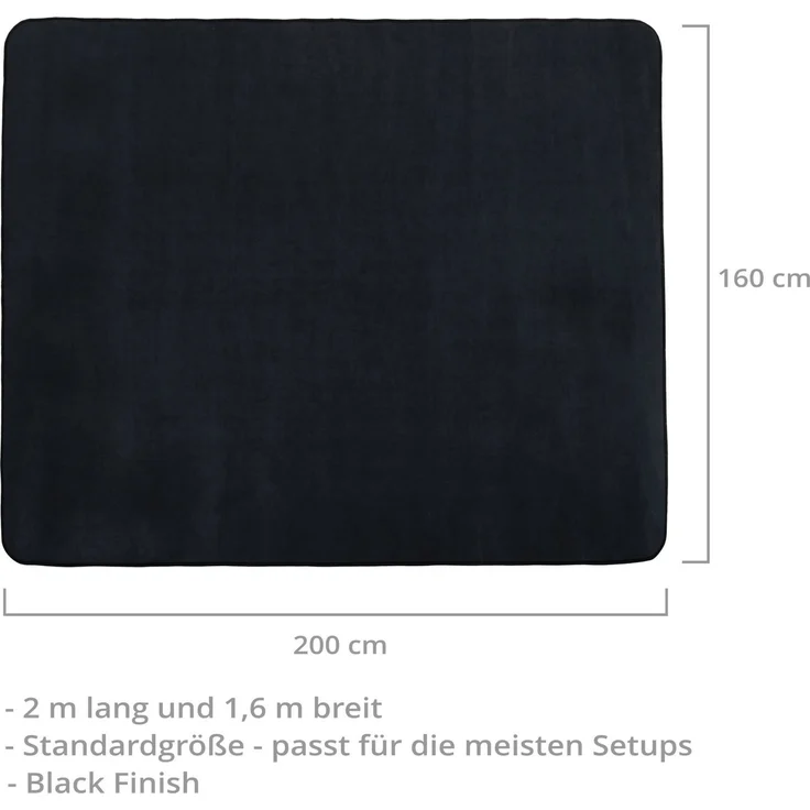 Stagecaptain Teppich DTB-1620 Drum Teppich - Schlagzeugteppich - 160 x 200 cm, Rechteckig, Dicht gewebte Oberfläche - Rutschfeste Unterseite – Bild 3