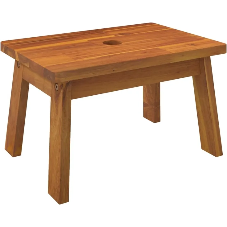 vidaXL Tritthocker 38x26x22 cm Massivholz Akazie 153332