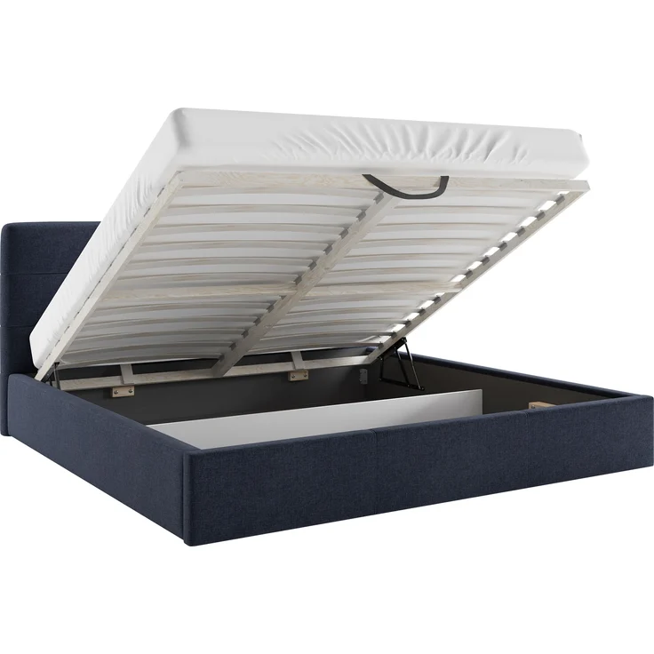 Polsterbett Komasan mit Lattenrost aus Holz, Farbe: Bergamo 97 – Bild 4