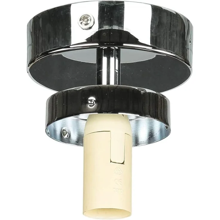 Licht-Erlebnisse Deckenleuchte TOHO, ohne Leuchtmittel, Badlampe Decke Chrom Weiß E14 Kugelschirm – Bild 5