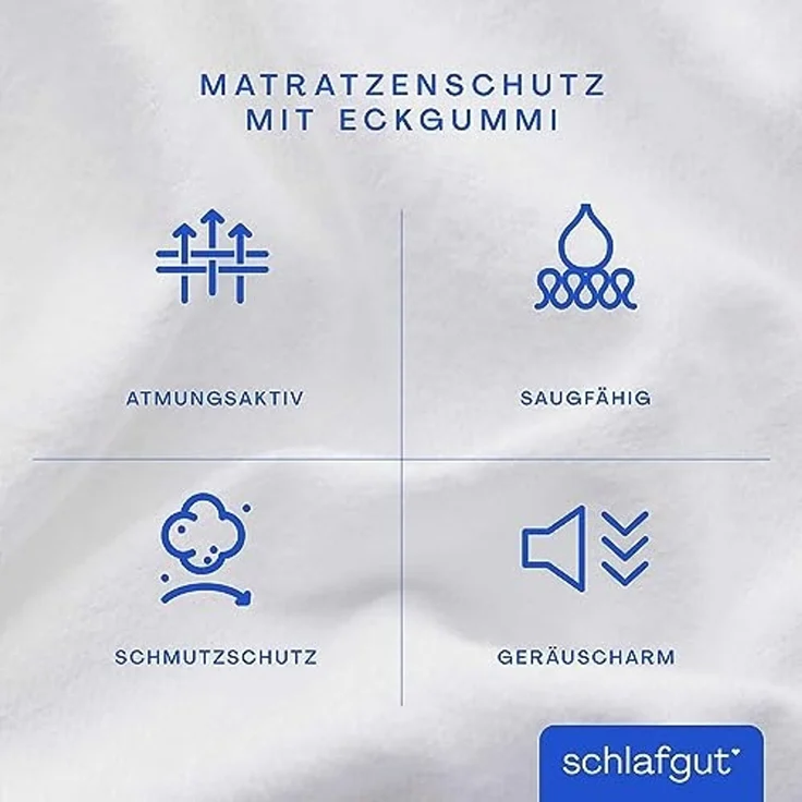 Matratzenauflage Baselayer Matratzenschutz Light Schlafgut, mit Eckgummis – Bild 3