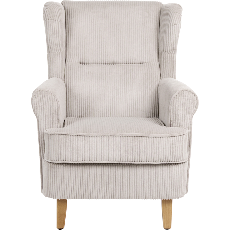 Ohrensessel ABSON Cord Beige – Bild 5