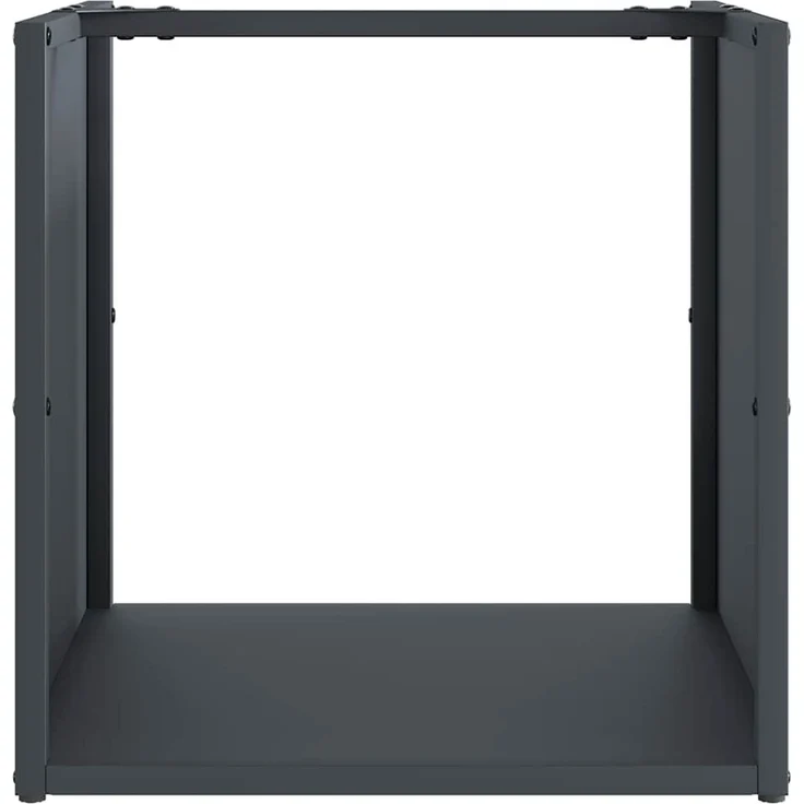 vidaXL Brennholzregal Anthrazit 40x40x40 cm Kaltgewalzter Stahl 864239 – Bild 5
