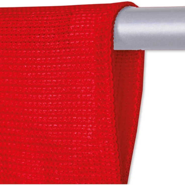 Fadenvorhang mit Stangendurchzug, individuell kürzbare Gardine, moderner und eleganter Dekorationsartikel in vielen Farben und Ausführungen Stangendurchzug Rot 90x250 cm – Bild 2