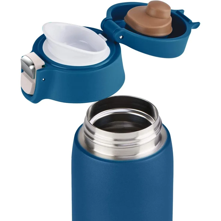 EMSA 'Travel Mug Light' Thermobecher, Edelstahl, blau, 400 ml – Bild 2