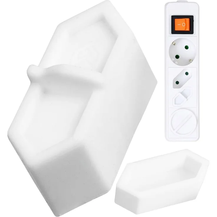 Steckdosen Abdeckung, 2 Stück, in Weiß, aus Silikon, Steckdosenschutz vor Spritzwasser, Staub, Deckel für Eurostecker Typ C Steckdose, Kappe für Öffnungen von Mehrfachstecker, Möbel Steckdosenleiste