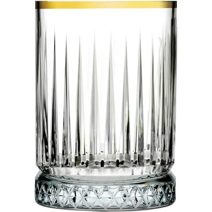 PASABAHCE 6er Set Elysia Golden Touch Trinkglas Gläser 110ml