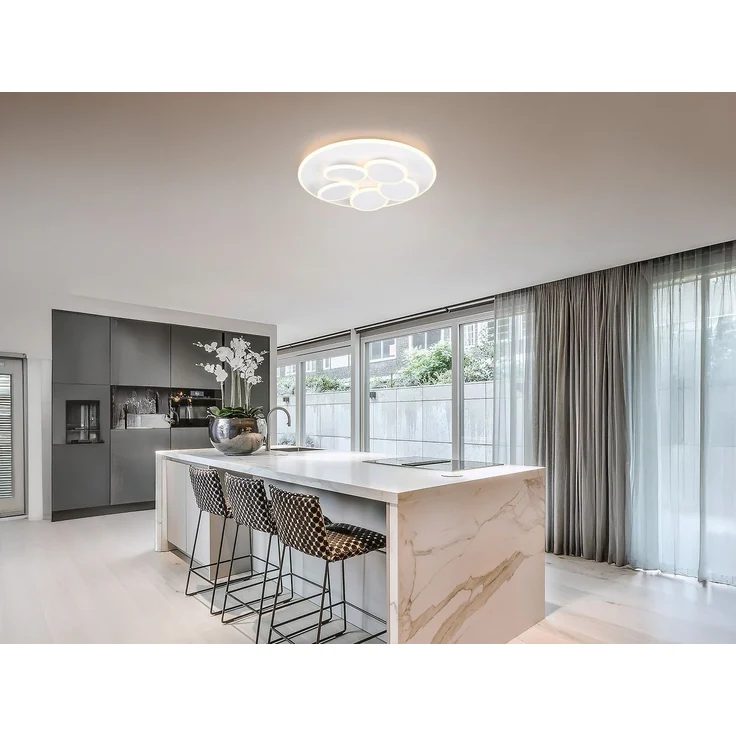 Trio Leuchten LED Deckenleuchte Mandela 35W, warmweiß-kaltweiß, weiß – Bild 10