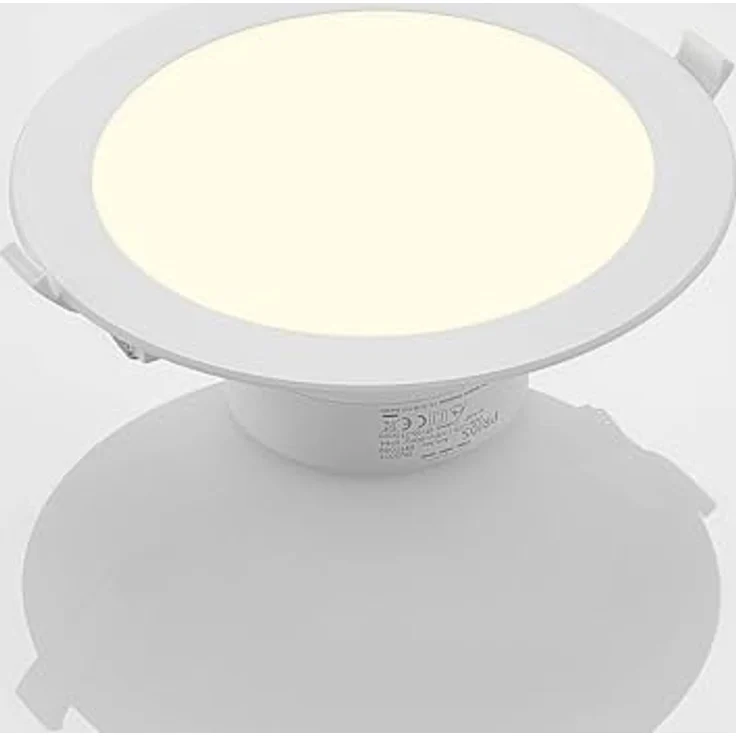 PRIOS LED Rida Badezimmerleuchte, moderne 1-flammige Leuchte aus Weißem Aluminium mit Schalter – Bild 5