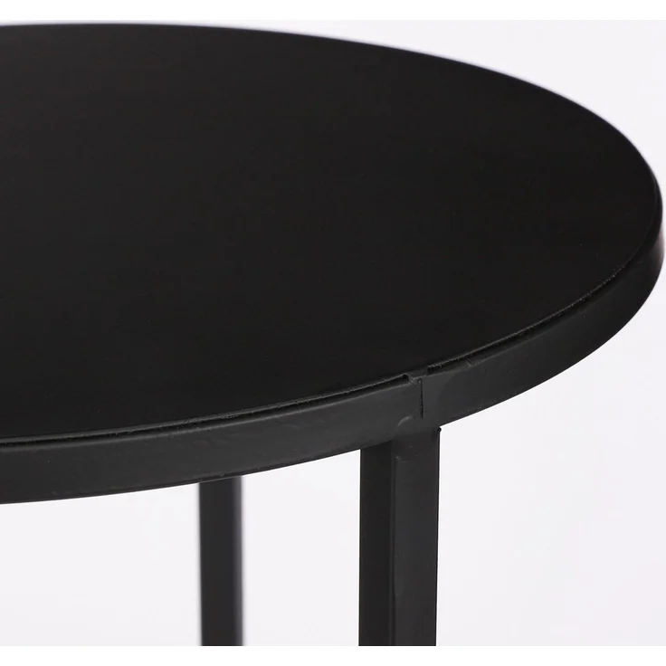 Mica Beistelltisch Quinty Ø 28 x H x 40 cm schwarz – Bild 4