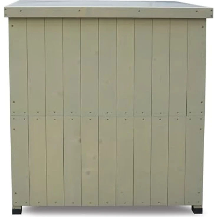 HABAU Gartenschrank "Laura" aus Holz, mit Arbeitsplatte, Grau, 80 x 45 x 92 cm – Bild 6