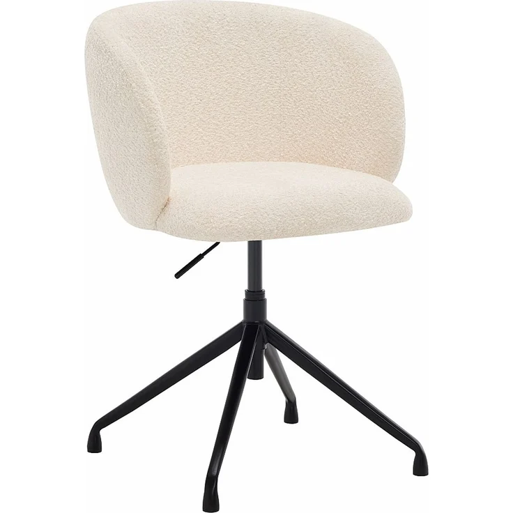 Vente-unique - DUMALI - Bürostuhl ohne Armlehnen - Metall - Weiß - 59 x 56 x 78.5 cm – Bild 4