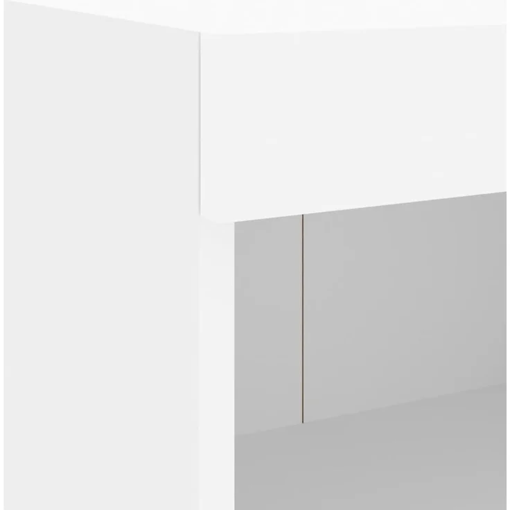 vidaXL 5-tlg. Wohnwand mit LED-Beleuchtung Weiß Holzwerkstoff 3216690 – Bild 12