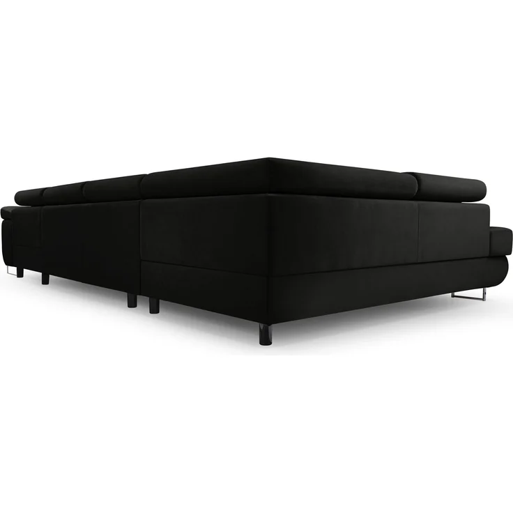 AX LIVING Arborio XL Wohnlandschaft XXL U Form Eckcouch Schwarz L – Bild 5