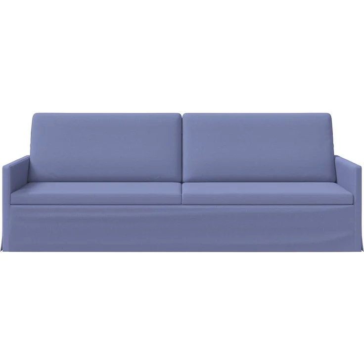 vidaXL 3-Sitzer Sofa Jeans blau 220 x 81 x 82 cm Stoff 42041151 – Bild 2