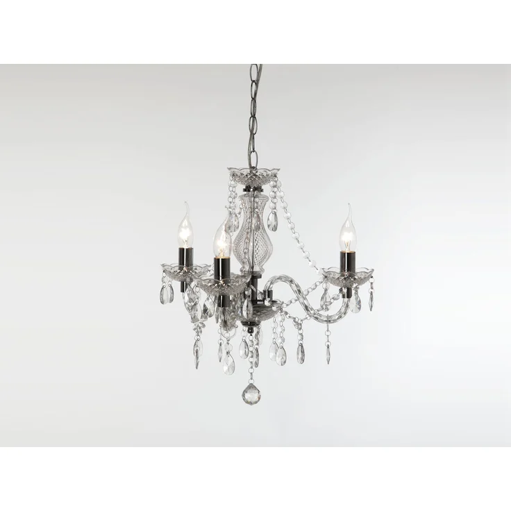 Reality|Trio Acryl Kronleuchter Lüster, 3-flammig ~ klar – Bild 5