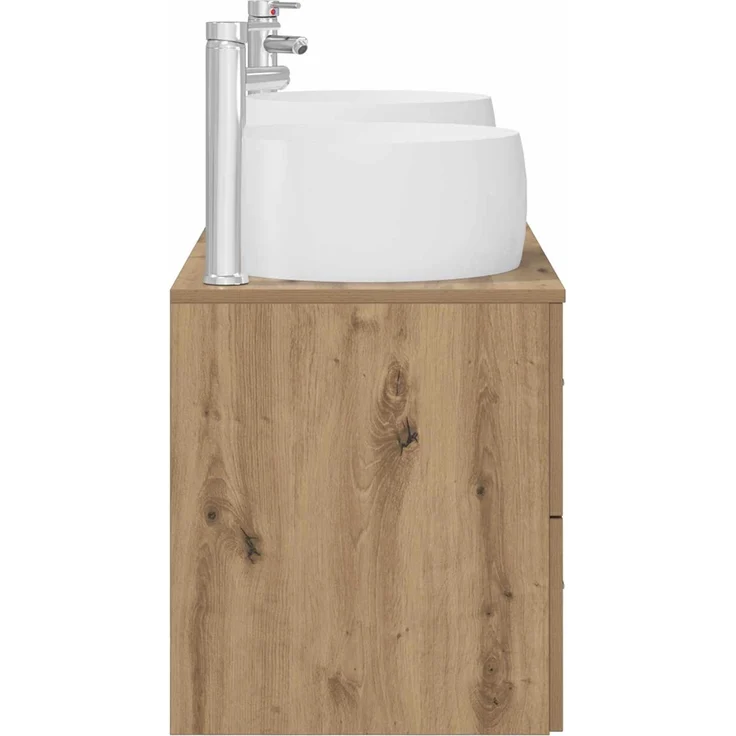 vidaXL Wandmontiertes Badezimmerschrank-Set 3 stk. Artisan-Eiche 3405930 – Bild 7