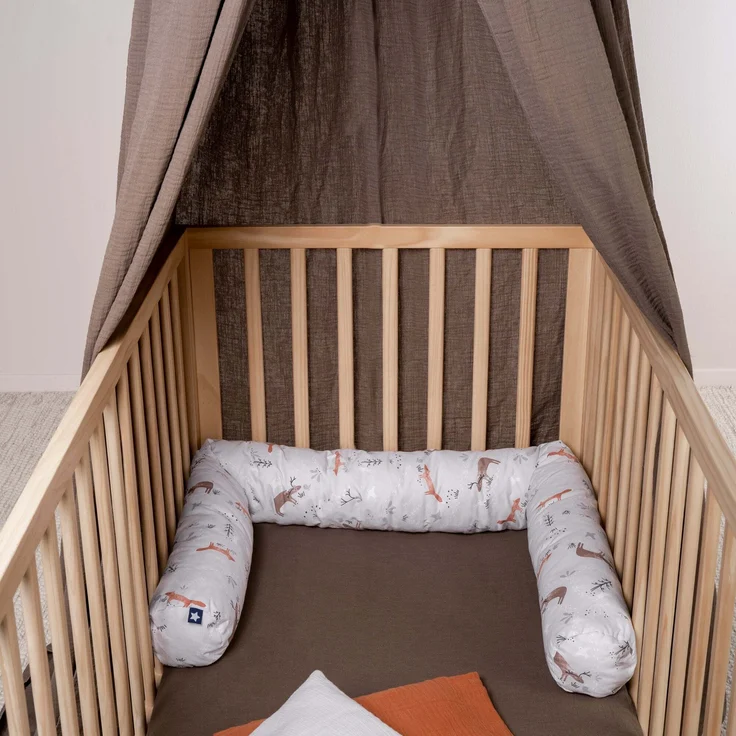 Julius Zöllner Bettschlange aus Baumwolle, Standard 100 by Oeko-Tex, Made in Germany, Gr. 180 cm, Woodlife – Bild 3