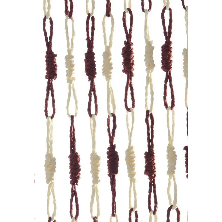 Kobolo Türvorhang Vorhang Papiervorhang KNOTS - braun - 100x220 cm - Papier, Ösen (1 St) – Bild 3