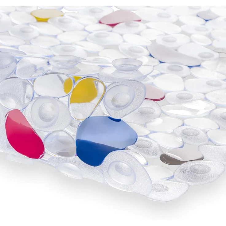 Badematte Badewanneneinlage 68 x 35 cm oval mit Saugnoppen Badematte für die Badewanne in verschiedenen Farben Einlage Badewannenmatte Antirutsch – Bild 4