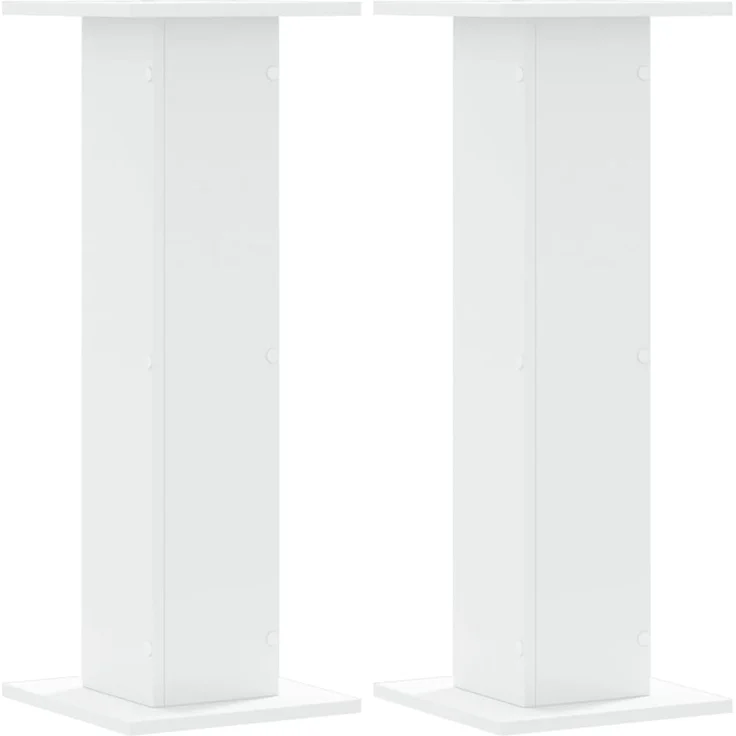 vidaXL Pflanzenständer 2 Stk. Weiß 30x30x80 cm Holzwerkstoff 3307864 – Bild 2