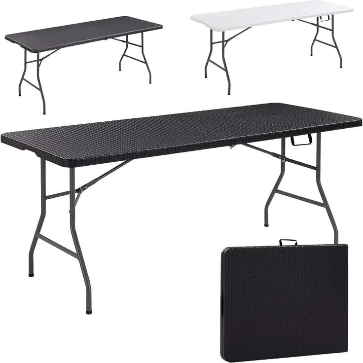 Arebos Klapptisch Partytisch, Gartentisch für Garten, Terrasse und Balkon (Set, 1-St, 1 Tisch) – Bild 2