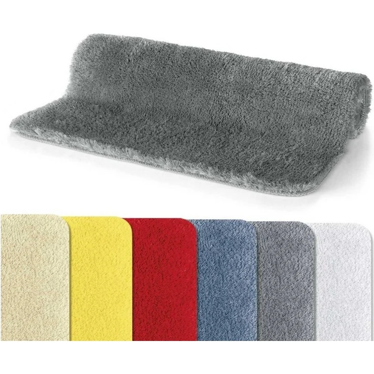 spirella Badematte FINO, Höhe 25 mm, Badteppich Hochflor, 100% Polyester Mikrofaser Supersoft, Anti-Rutsch Beschichtung, Für Fussbodenheizung geeignet, Waschbar 40°, Schnelltrocknend, Polyester, rechteckig – Bild 5