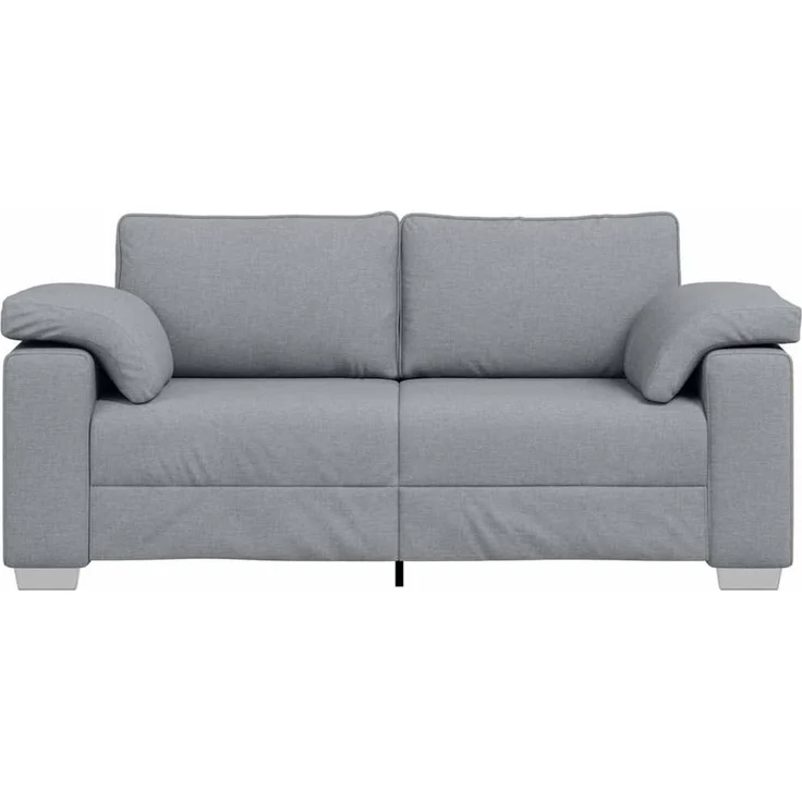 vidaXL Zweisitzer-Sofa Hellgrau 180 cm Stoff 4105227 – Bild 4
